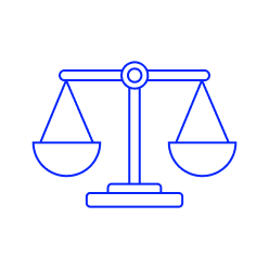 Ethical balance icon