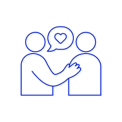 Icono personas hablando transparencia